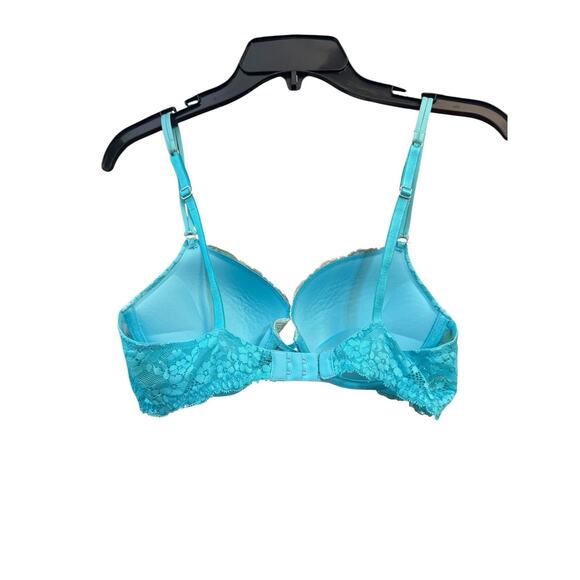 Aerie American Eagle Maddie Blue Two Toned Push Up Underwire Bra 34C - Picture 3 of 8